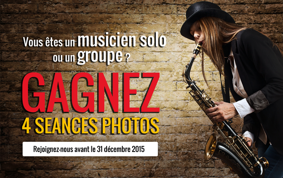 Gagnez 4 séances photos en rejoignant gratuitement Musilink