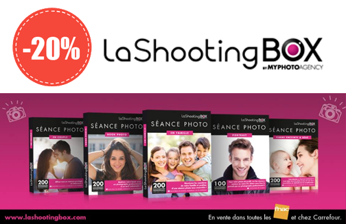 Profitez de 20% de réduction sur LaShootingBox.com en devenant client Musilink